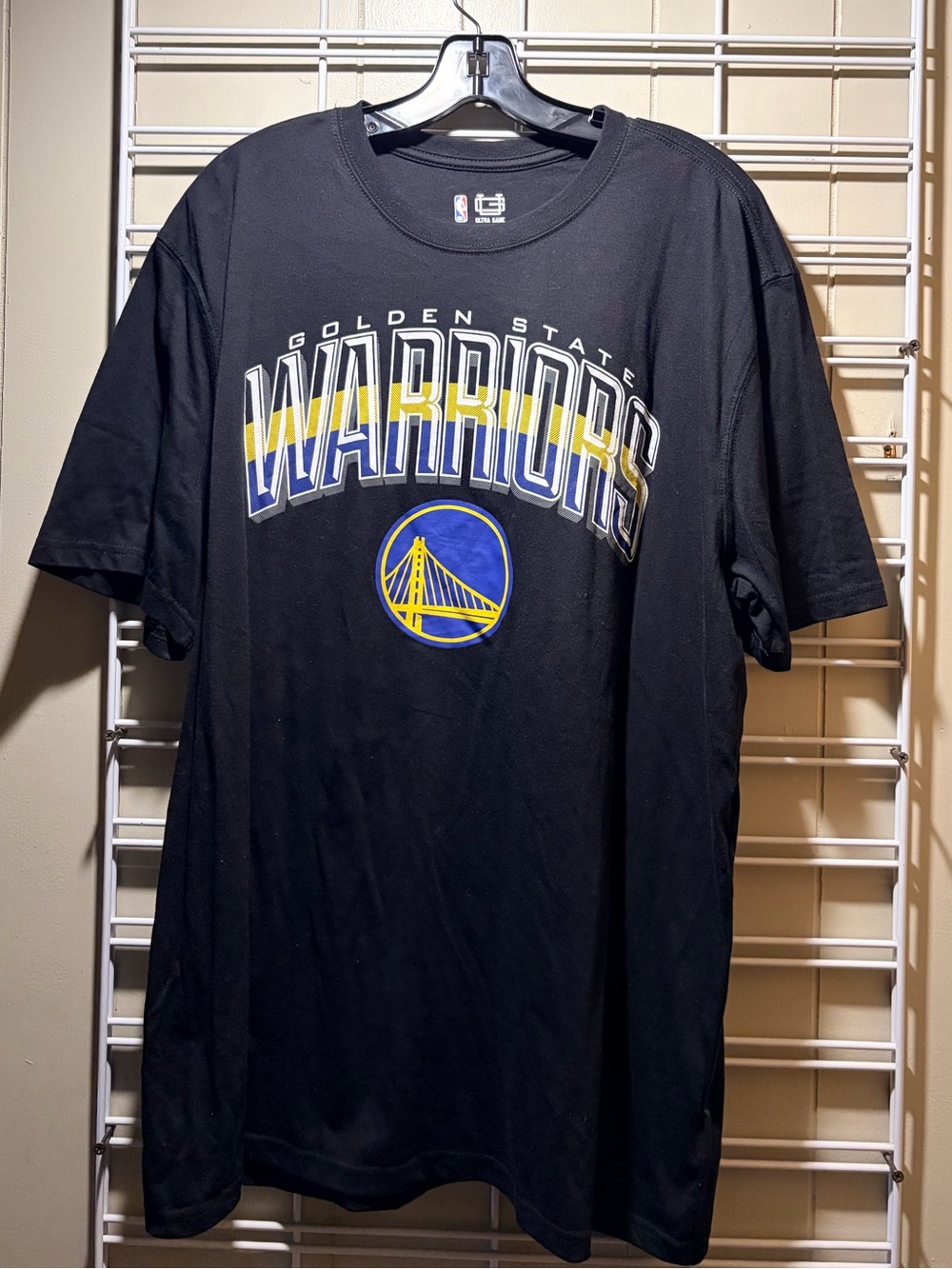 Men’s NBA Golden State Warriors Black Graphic Tee 2X